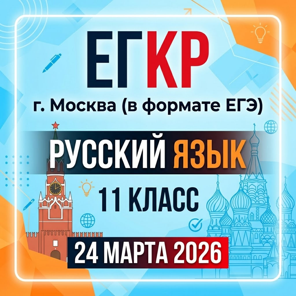 ЕГКР по русскому языку 11 класс 24.03.2026: г. Москва ответы