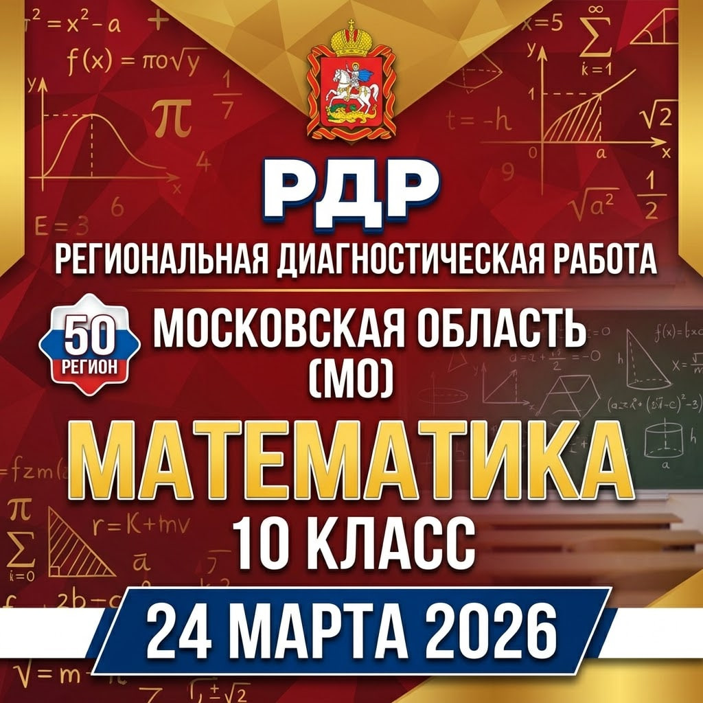 РДР Математика 10 класс 24.03.2026 (50 регион - Московская область) ответы