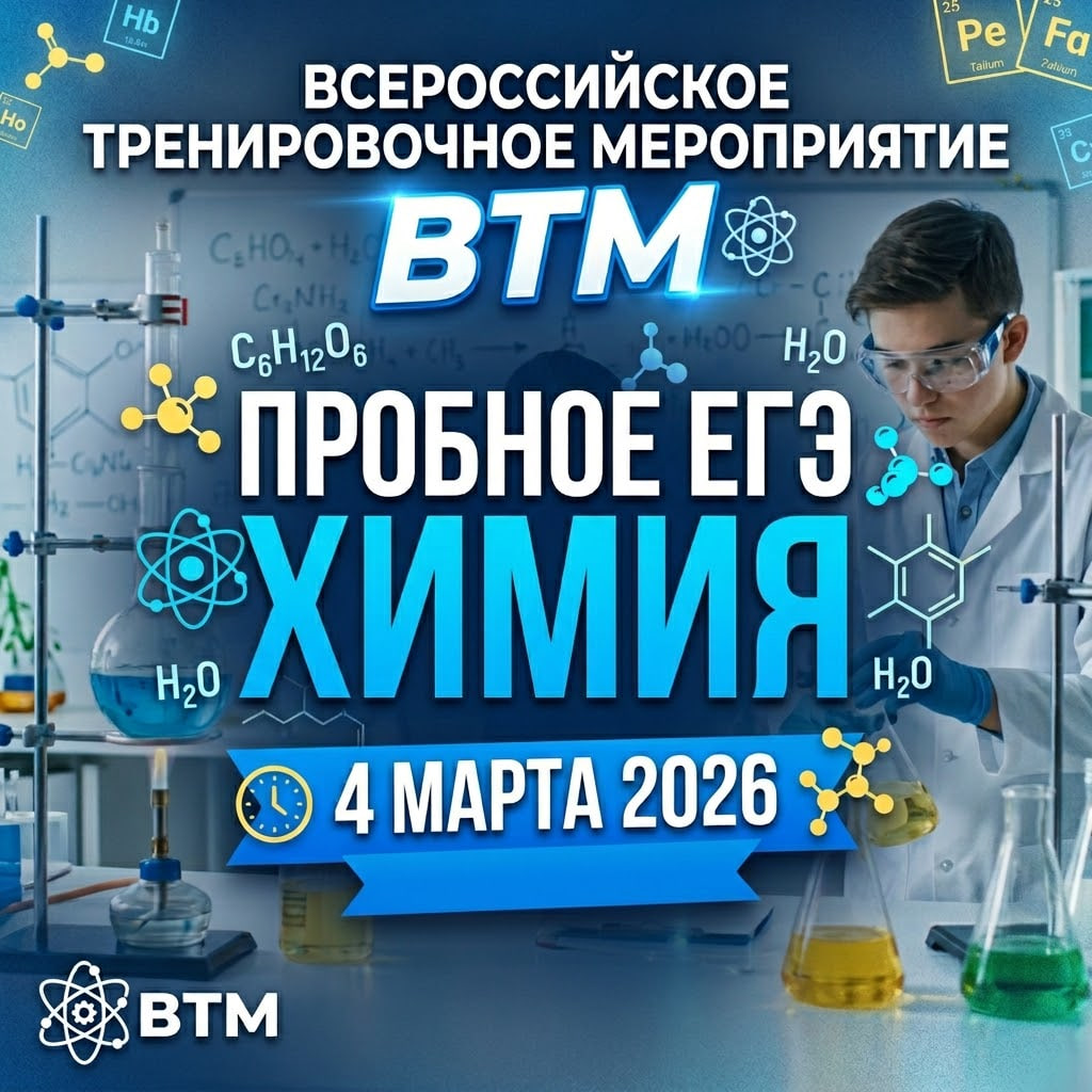 Всероссийский пробный ЕГЭ: Химия ВТМ 04.03.2026