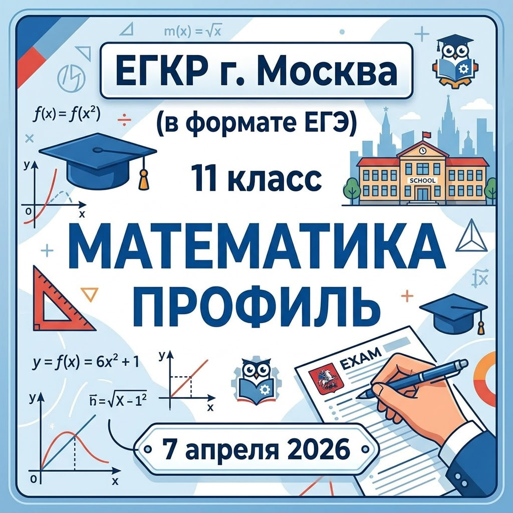 ЕГКР по математике профиль 11 класс 07.04.2026: г. Москва ответы